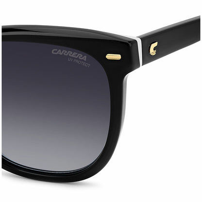 Carrera 3043/S 80S Women's Rectangular Sunglasses Black White Acetate