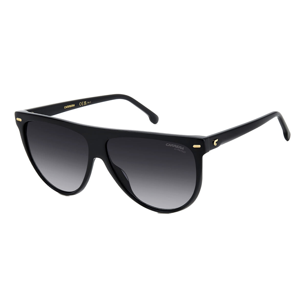 Carrera Women's Sunglasses 3055/S 807 Black Acetate Dark Grey