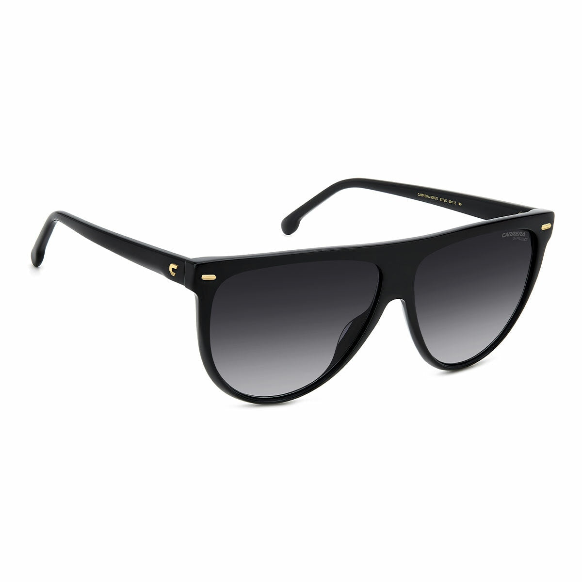 Carrera Women's Sunglasses 3055/S 807 Black Acetate Dark Grey