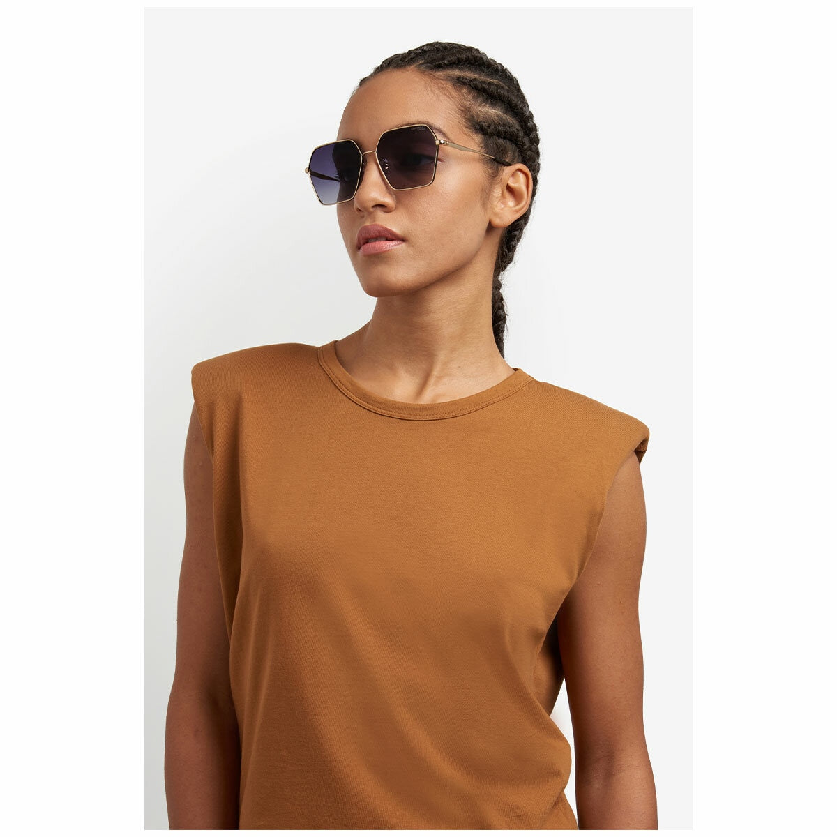 Carrera 3057/S Rhl Women's Sunglasses Gold Black Dark Grey 60mm