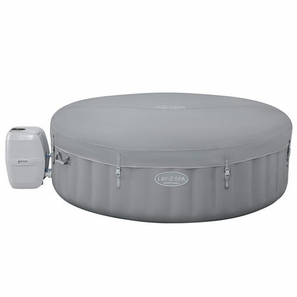 Lay-Z-Spa Santa Monica Airjet 7 Inflatable Spa Grey 1, 216cm 190L