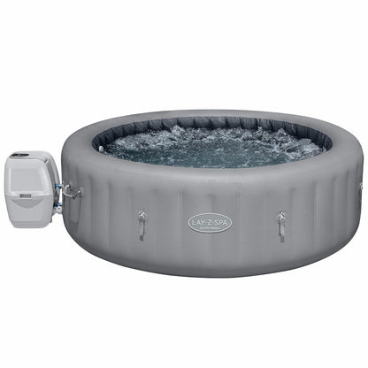 Lay-Z-Spa Santa Monica Airjet 7 Inflatable Spa Grey 1, 216cm 190L