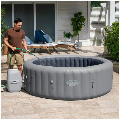 Lay-Z-Spa Santa Monica Airjet 7 Inflatable Spa Grey 1, 216cm 190L