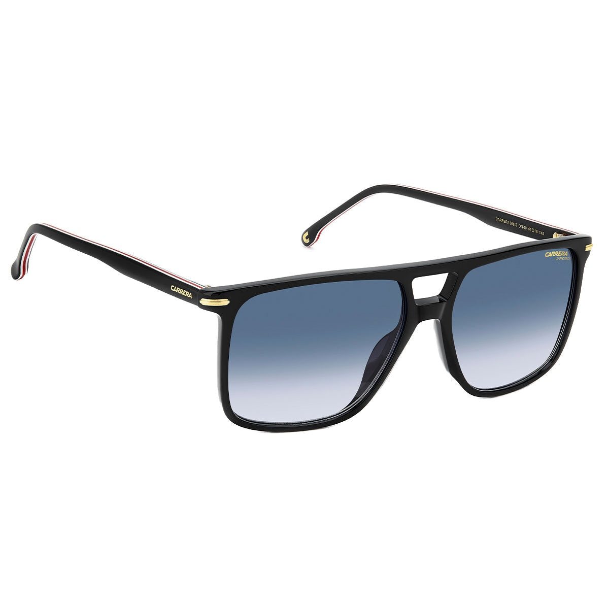Carrera 366/S Oit Men's Navigator Sunglasses Black Red Dark Blue