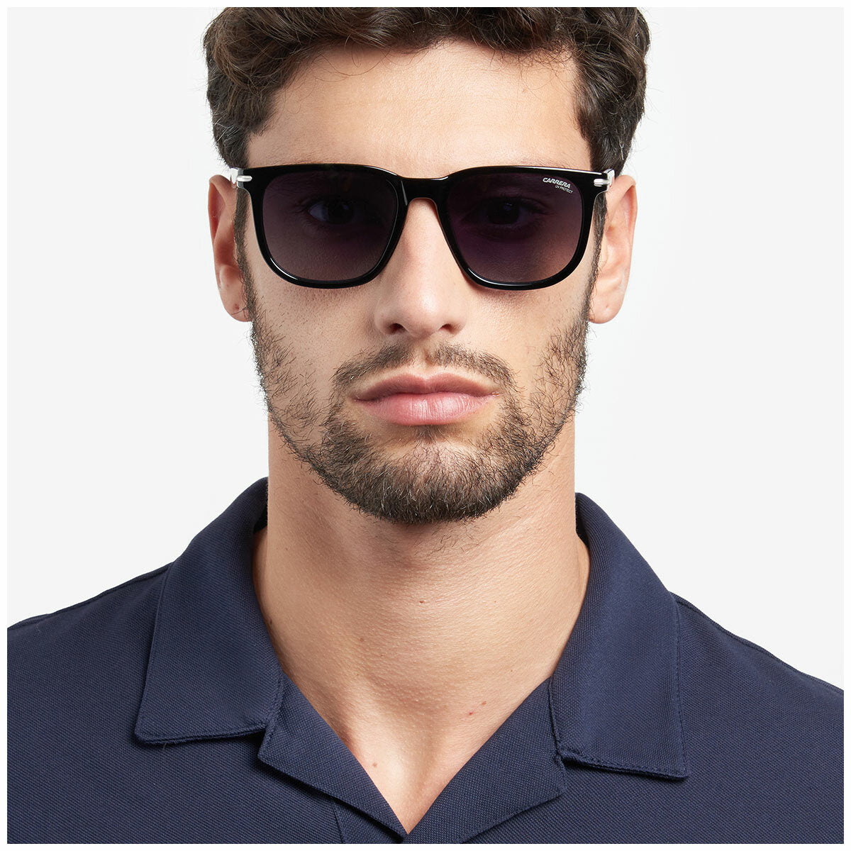 Carrera Men's Rectangular Sunglasses 300/S M4P Striped Black