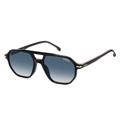 Carrera 341/S 2M2 Men's Acetate Sunglasses Black Gold Dark Blue