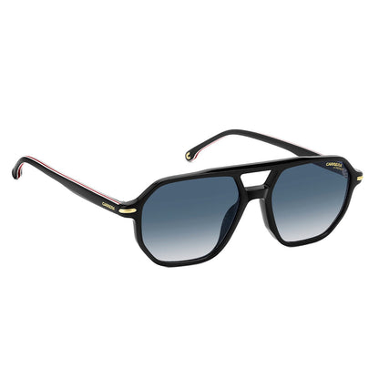 Carrera 341/S 2M2 Men's Acetate Sunglasses Black Gold Dark Blue