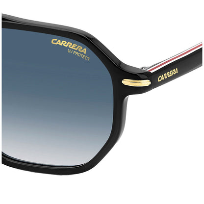 Carrera 341/S 2M2 Men's Acetate Sunglasses Black Gold Dark Blue