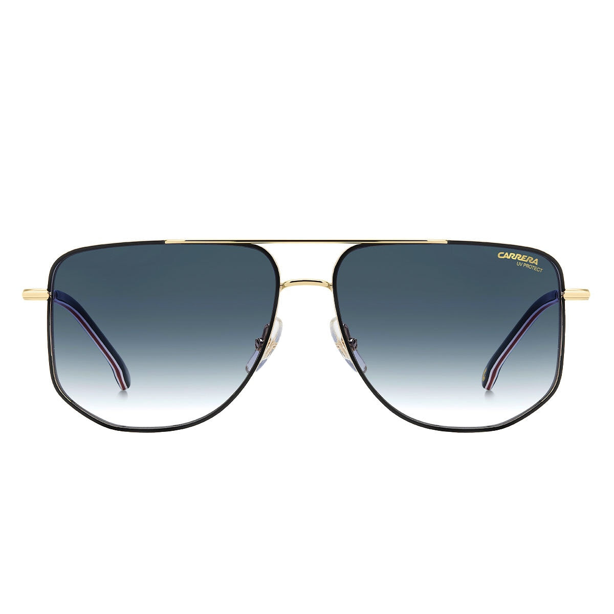 Carrera 355/S Rhl Men's Rectangular Sunglasses Gold Black Dark Blue 59mm