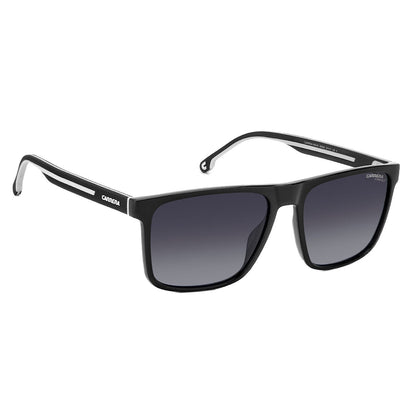 Carrera 8064/S 80S Sporty Men's Rectangular Sunglasses Black White