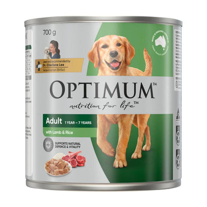 Optimum Adult Lamb & Rice Dog Food - 700g