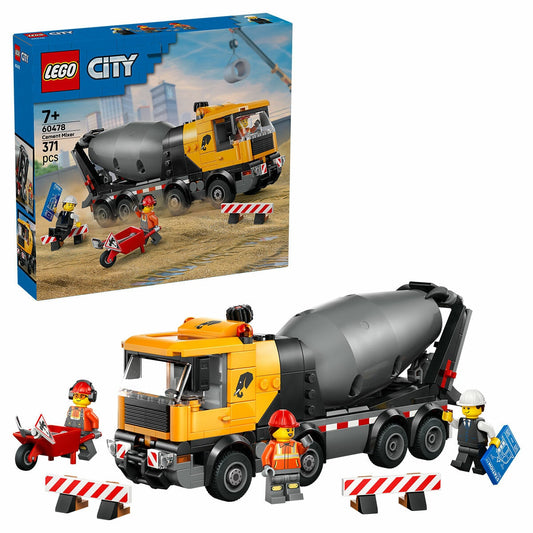Lego City Cement Mixer Construction Truck 60478 371 Pieces