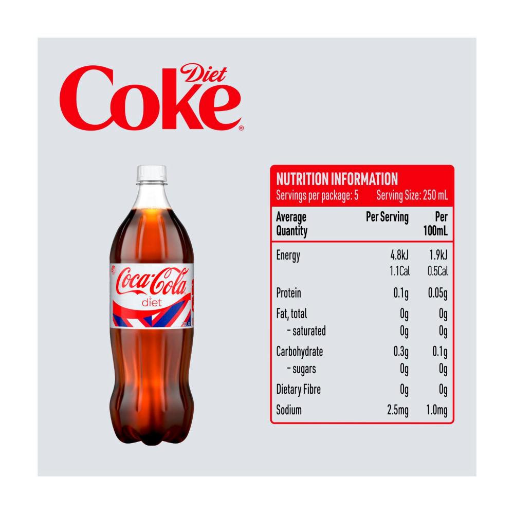Coca-Cola Diet Coke Soft Drink Bottle - 1.25L