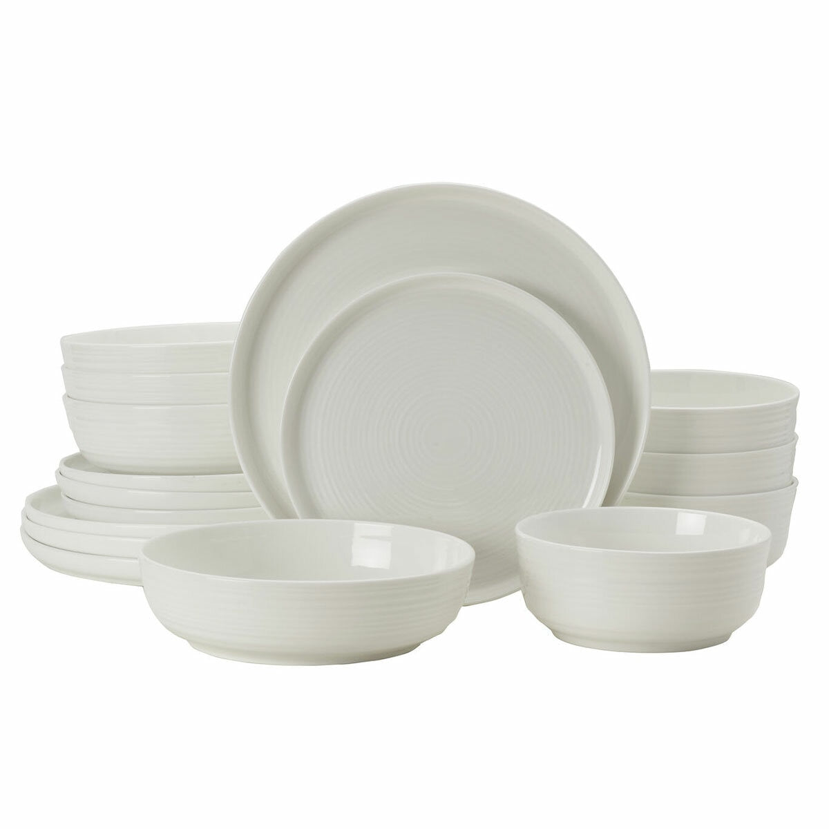 Mikasa Alyssa Bone China Dinner 16 Piece Set White for 4