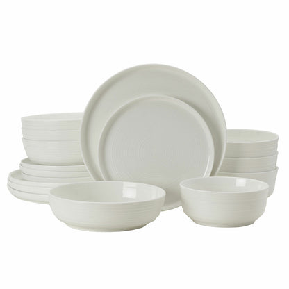 Mikasa Alyssa Bone China Dinner 16 Piece Set White for 4