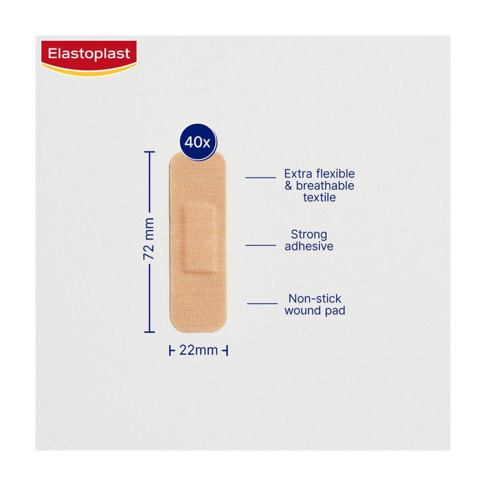 Elastoplast Flexible Fabric Strips - 40 pack