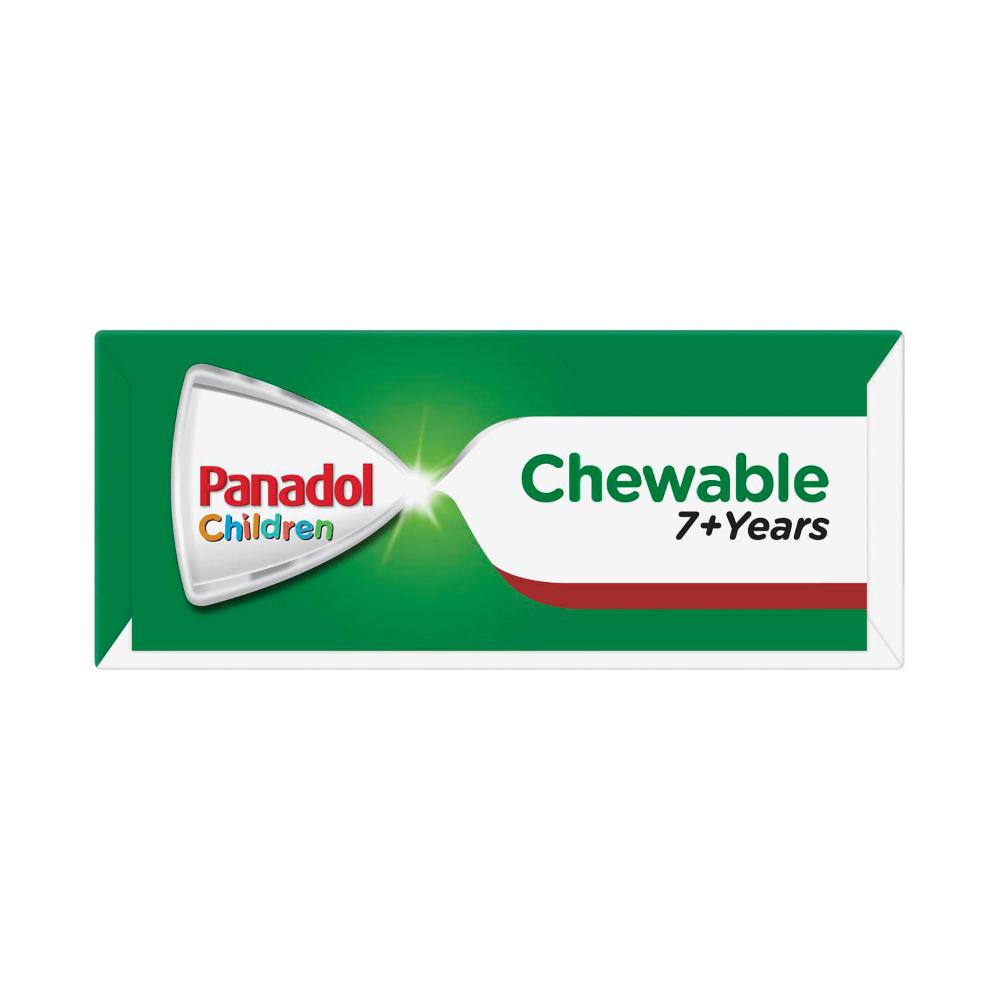 Panadol Children's Chewable +7 Years Paracetamol - 12 Pack