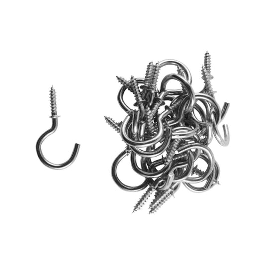 Everhang Cup Hook 14mm Zinc Plated 25 Pack Easy Install Durable