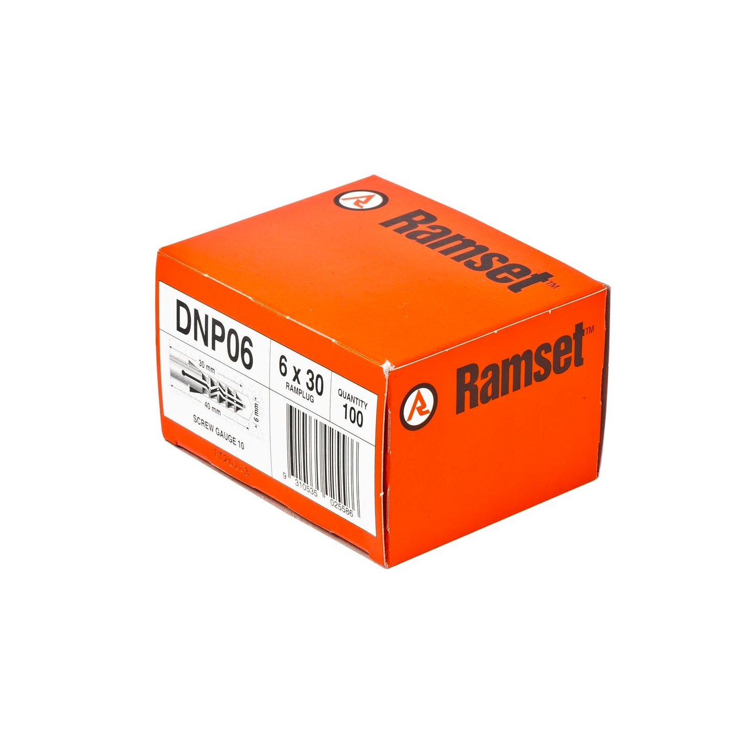 Ramset Ramplug - 6 x 30mm - 100 Pack