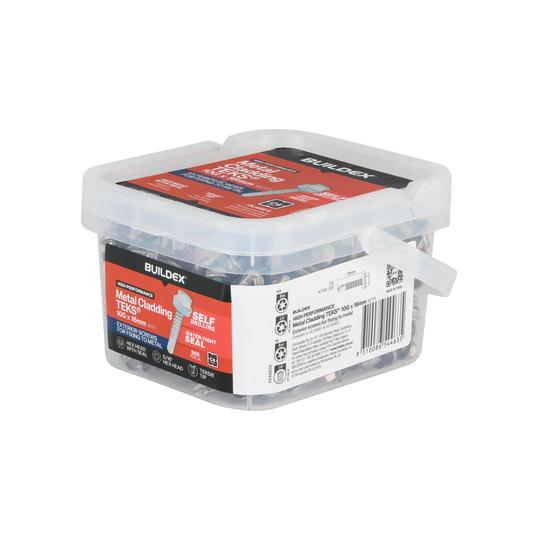 Buildex Teks Screws - 10g x 16mm - Class 4 - 500 Pack