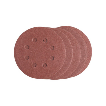 Irwin Quick Fit Random Orbital Sanding Discs - 125mm - 80 Grit - 5 Pack