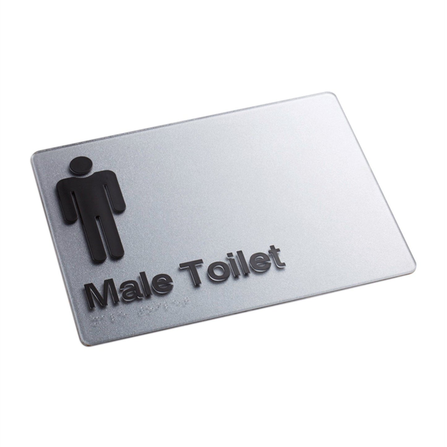 Sandleford Male Toilet Braille Sign - 180 x 235mm