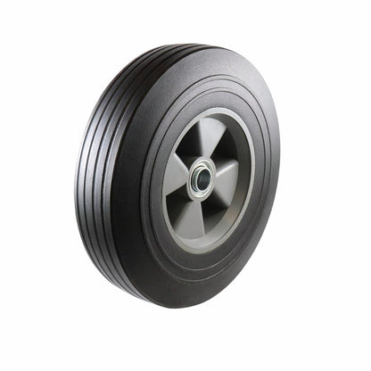 Move It 250mm Grey Plastic Centre Wheel - Solid Rubber - 100kg Capacity