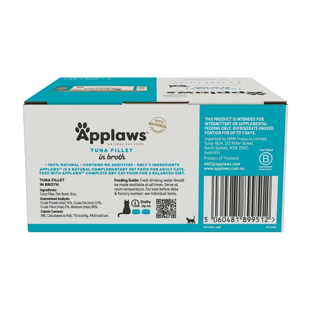Applaws Cat Food Multipack Tuna Fillets 70g - 8 pack