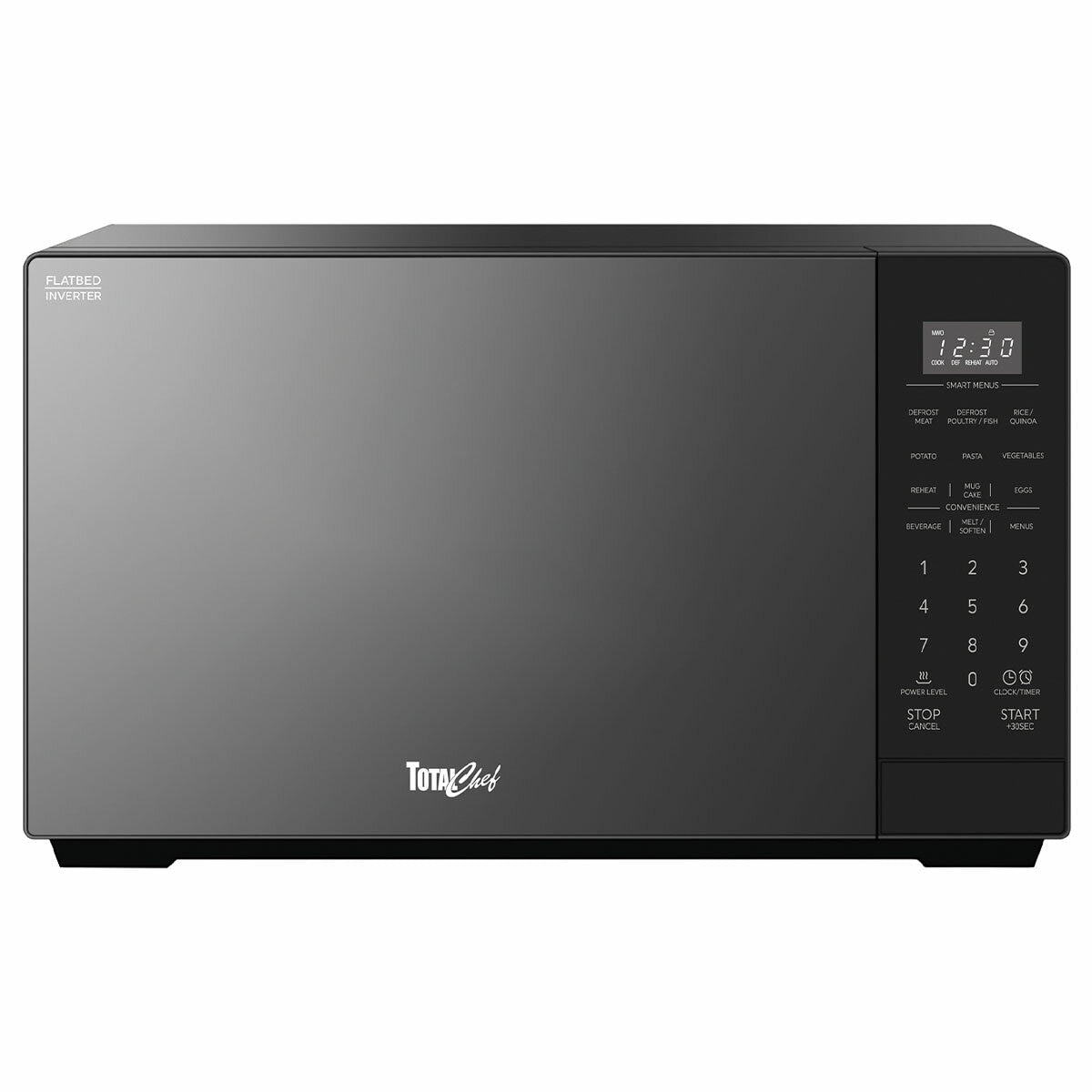 Total Chef Flat Bed Inverter Microwave 900W Black TCMOF26BAU 26L