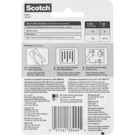 Scotch Mounting Tape Indoor Each