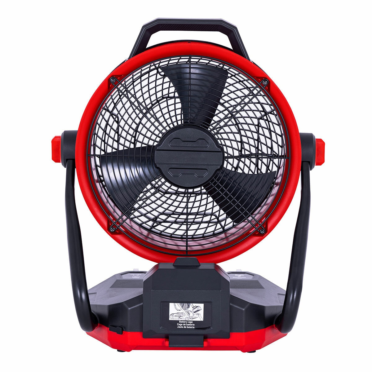 Ecomax Misting Fan EMF503014M Red Black Pp/Metal Portable 30cm