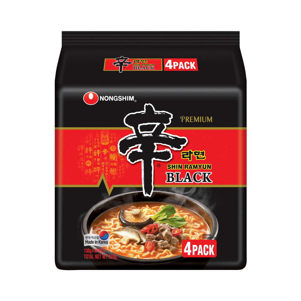 Nongshim Shin Ramyun Black 4 Pack - 520g