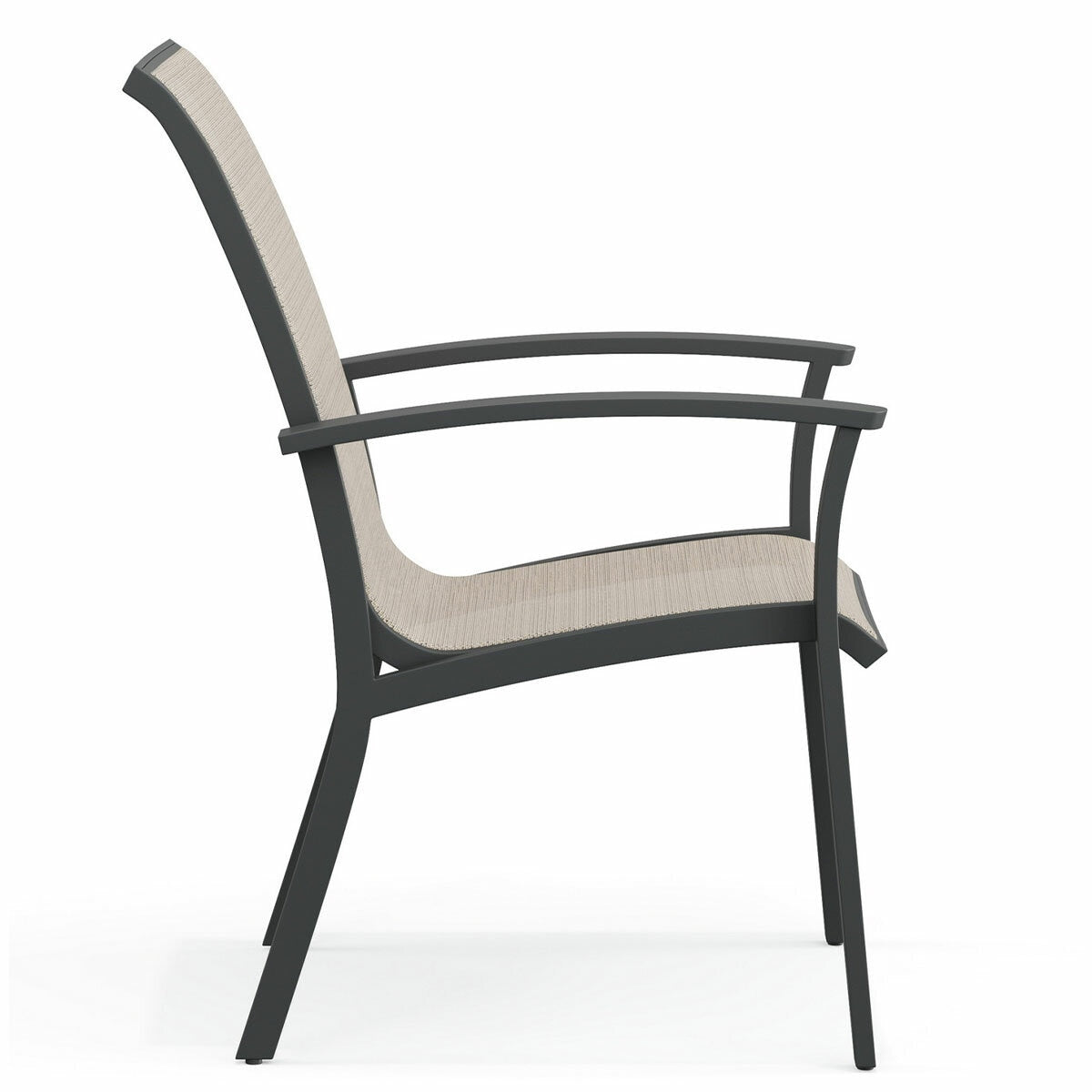 Agio Clearfield 5-Piece Sling Dining Set Black Stone Top