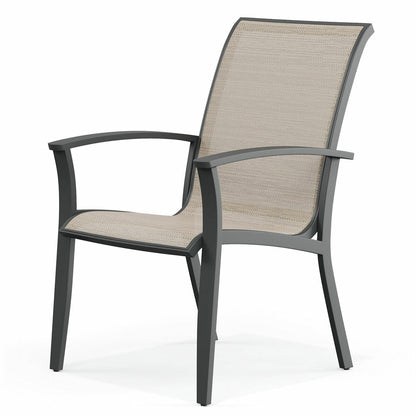 Agio Clearfield 5-Piece Sling Dining Set Black Stone Top