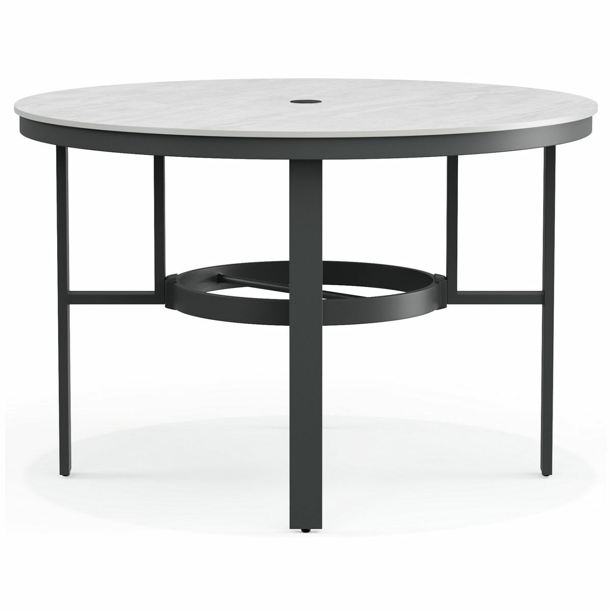 Agio Clearfield 5-Piece Sling Dining Set Black Stone Top