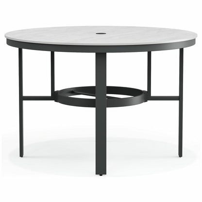 Agio Clearfield 5-Piece Sling Dining Set Black Stone Top