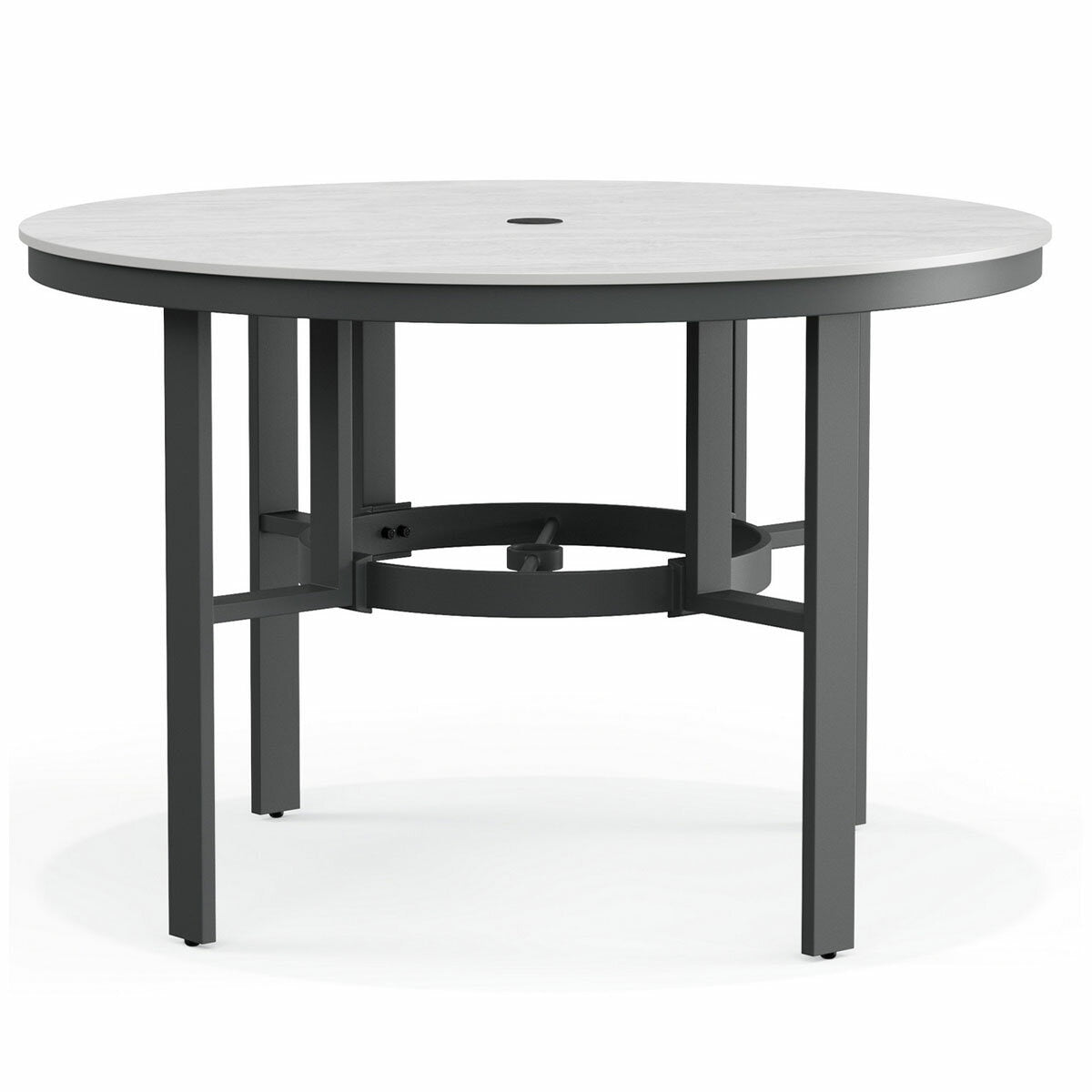 Agio Clearfield 5-Piece Sling Dining Set Black Stone Top