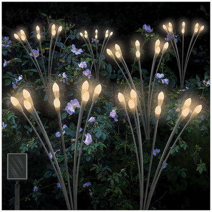 Sol-R-Brite Solar Firefly Lights Set of 4 IP65 Black Weather Resistant
