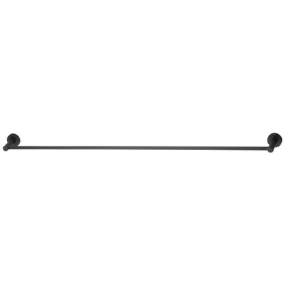 Mondella 935mm Matte Black Resonance Towel Rail - Metal Construction