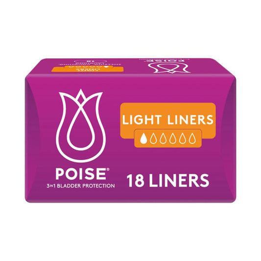 Poise Liners For Bladder Leaks Light - 18 pack