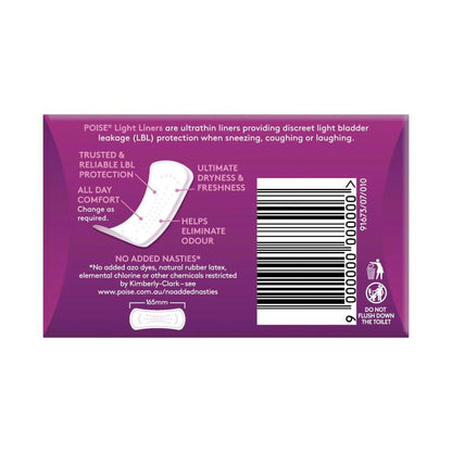 Poise Liners For Bladder Leaks Light - 18 pack