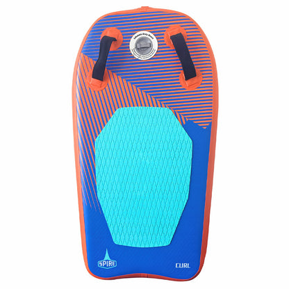 Spire Inflatable Body Board SP-BB-94 Blue/Orange PVC Portable 94cm