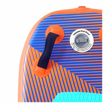 Spire Inflatable Body Board SP-BB-94 Blue/Orange PVC Portable 94cm