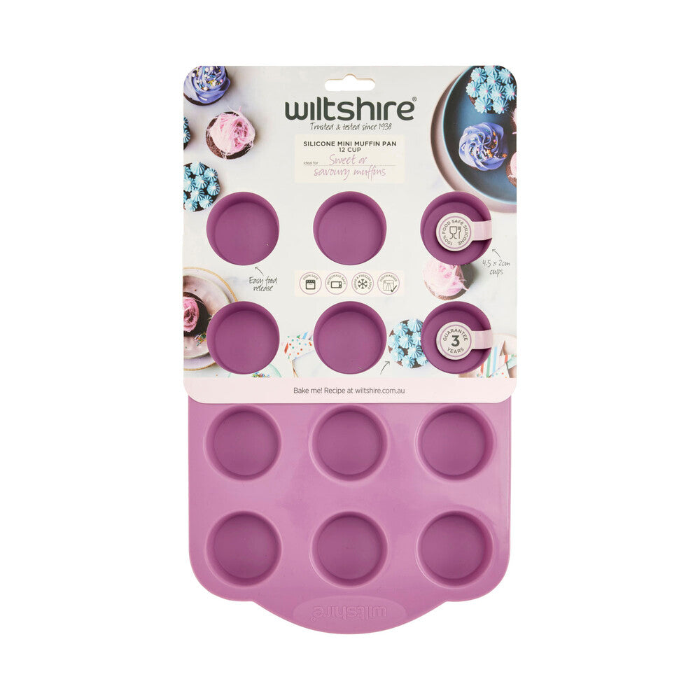 Wiltshire Silicone Mini Muffin Pan 12 Cup - 1 each
