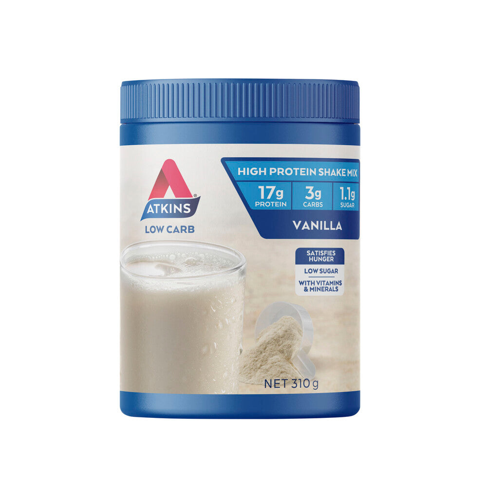 Atkins Low Carb Vanilla Flavoured Protein Shake Mix - 310g