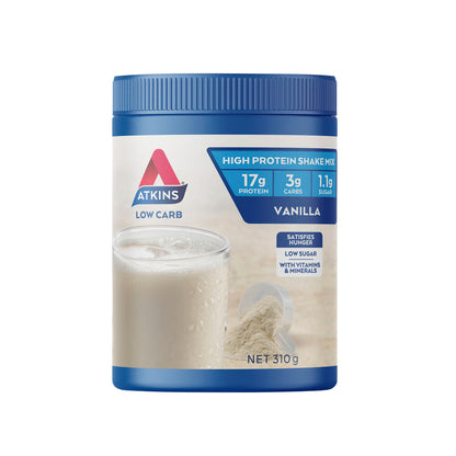 Atkins Low Carb Vanilla Flavoured Protein Shake Mix - 310g