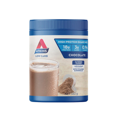 Atkins Low Carb Chocolate Flavoured Shake Mix - 330g