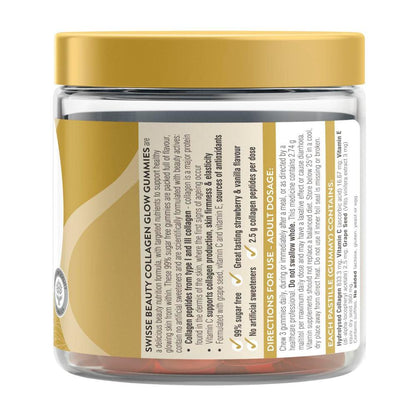 Swisse Beauty Collagen Glow Gummies With Vitamin C To Support Skin Health - 45 pack