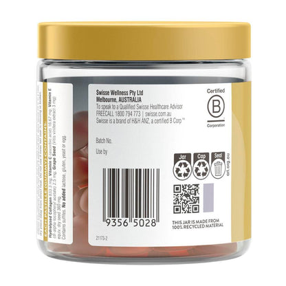 Swisse Beauty Collagen Glow Gummies With Vitamin C To Support Skin Health - 45 pack