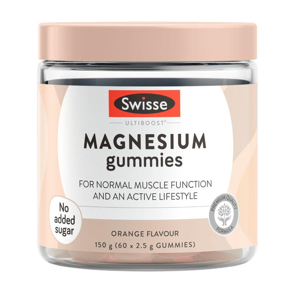 Swisse Ultiboost Magnesium Gummies Supports Normal Muscle Function And ... 60 pack